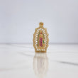 Dije Virgen de Guadalupe 4.8gr / 3.7cm / Circones Blancos Verdes Fucsias Oro Amarillo $