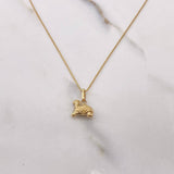 Cadena Veneciana 1.4gr / 50cm + Dije Tortuga 0.5gr / 1.4cm / Oro Amarillo (Oferta) $