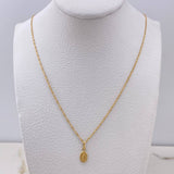 Cadena Singapur 0.95gr / 45cm + Dije Virgen Milagrosa 0.2gr / 1.3cm / Oro Amarillo (Oferta) $