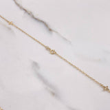 Cadena Aro seguido Flores 2.4gr / 45cm / 1mm Oro Amarillo +3 $