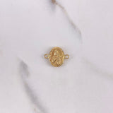 Herraje Virgen Del Carmen 0.8gr / 1.5cm / Troquelado Dos Oros Amarillo Rosa $