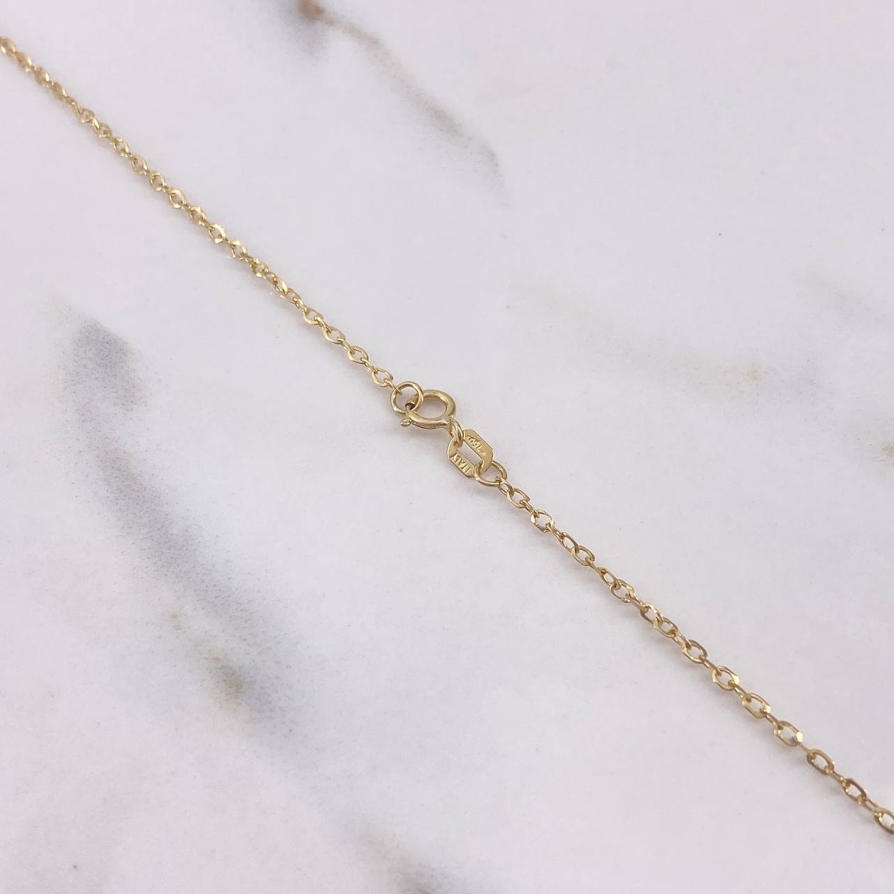 Cadena Aro seguido Estrellas 2.7gr / 45cm / 2mm Bolas Diamantadas Oro Amarillo +3 $