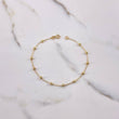 Pulso Tipo Militar 1.15gr / 18.5cm / 3mm Bolas Diamantadas Oro Amarillo +3 &