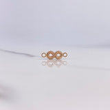 Herraje Infinito 0.35gr / 1.5cm / Oro Rosa $