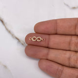 Herraje Infinito 0.35gr / 1.5cm / Oro Rosa $