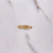 Herraje Pez Jesús 1.25gr / 2.2cm / Circones Blancos Oro Amarillo $