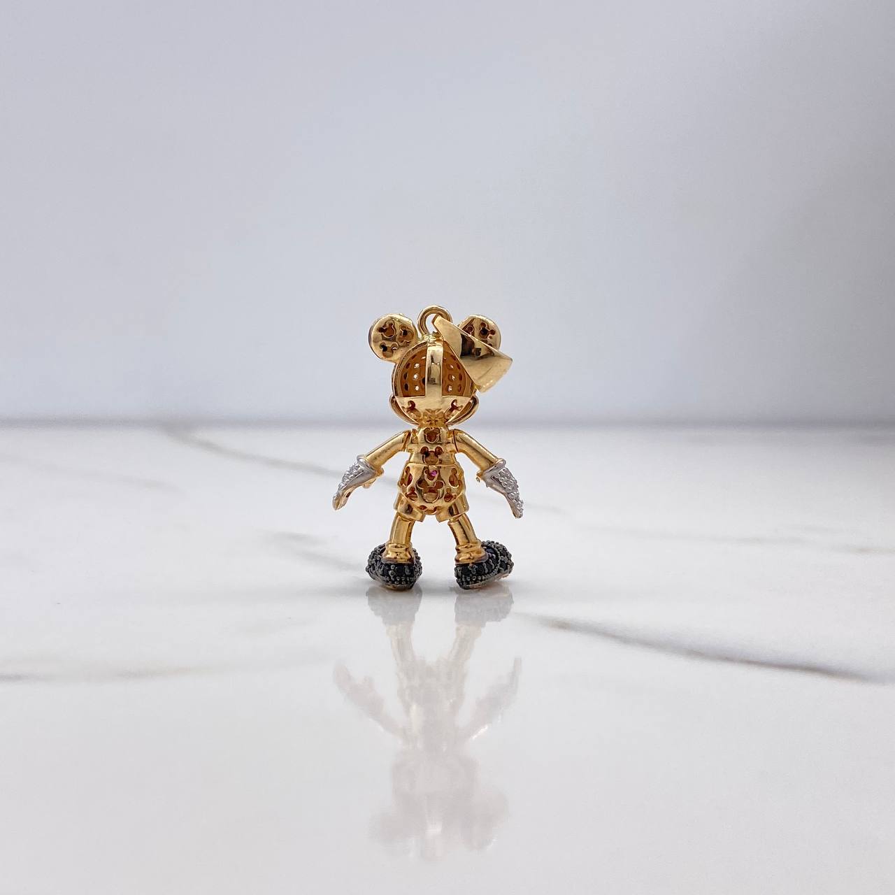 Dije Raton Articulado 6.8gr / 3.5cm / Circones Blancos Negros Fucsias Oro Amarillo (Oferta)$