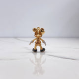 Dije Raton Articulado 6.8gr / 3.5cm / Circones Blancos Negros Fucsias Oro Amarillo (Oferta)$