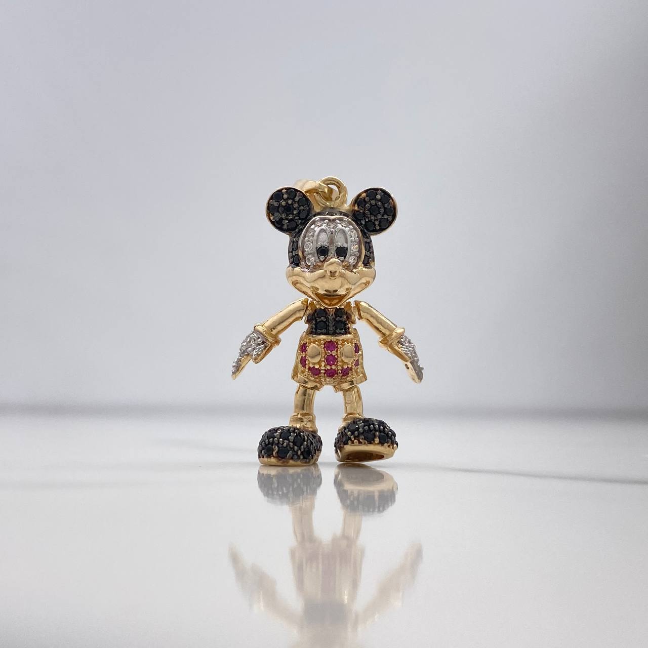 Dije Raton Articulado 6.75gr / 3.5cm / Circones Blancos Negros Fucsias Dos Oros Amarillo Blanco (Oferta) $