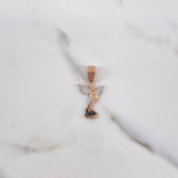 Dije San Miguel Arcangel 5.05gr / 3.8cm / Dos Oros Blanco Rosa $