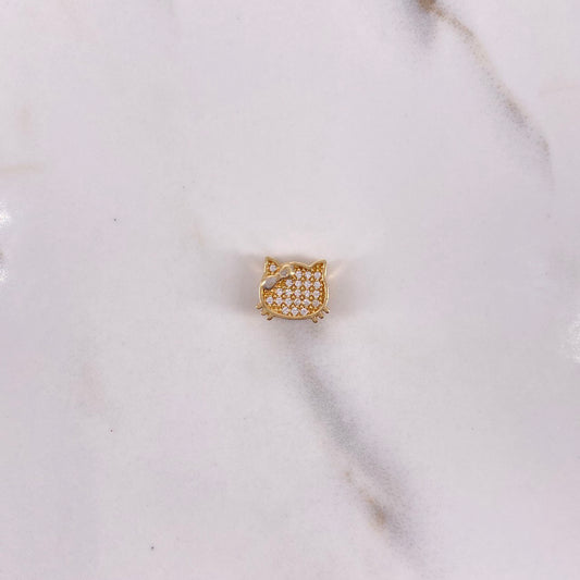 Herraje Gatita 1.35gr / 1cm / Circones Blancos Dos Oros Amarillo Blanco $