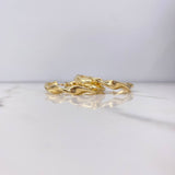 Candongas Amber 8.45gr / 4.5cm / Entorchadas Oro Amarillo (Oferta) &