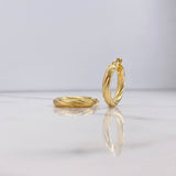Candongas Sol 3.3gr / 2.4cm / Espiral Oro Amarillo &