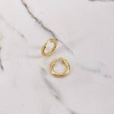 Candongas Sol 3.3gr / 2.4cm / Espiral Oro Amarillo &