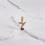 Dije San Miguel Arcangel 2.45gr / 3cm / Dos Oros Amarillo Blanco 18K $