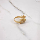 Anillo Elefante 7.55gr / T8 1/4 / Circones Blancos Verdes Fucsias Negros Oro Amarillo $