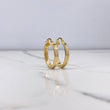 Candongas Diani 3.05gr / 2.7cm / Ovaladas Lisas Oro Amarillo &