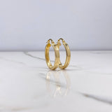 Candongas Diani 3.05gr / 2.7cm / Ovaladas Lisas Oro Amarillo &