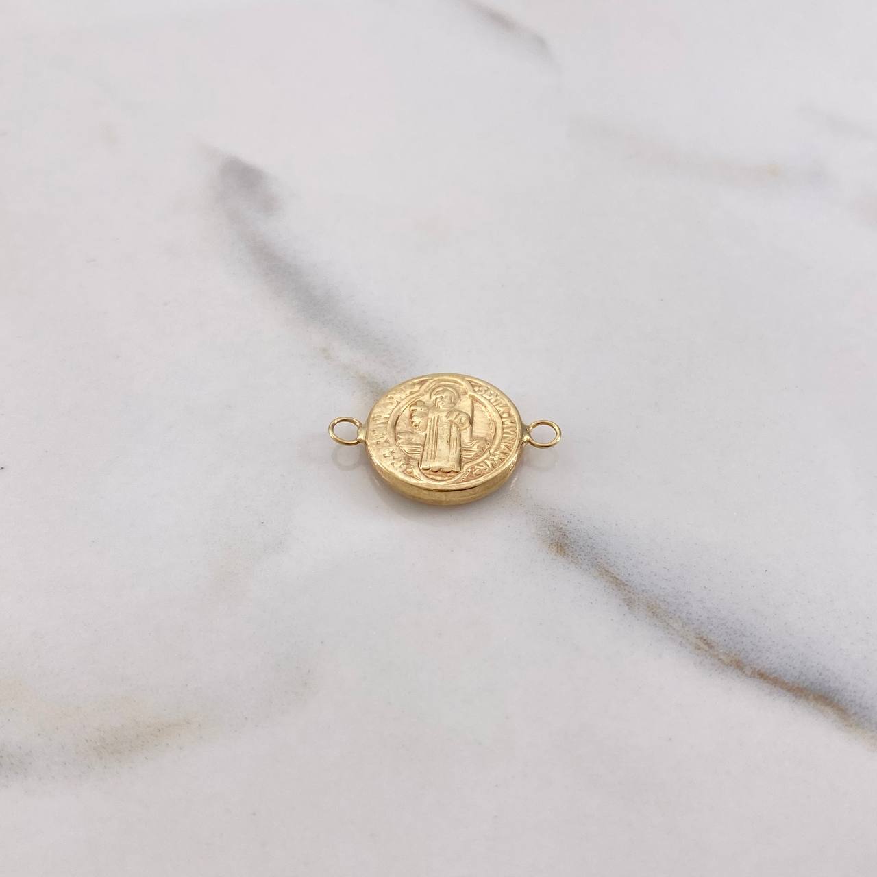 Herraje San Benito Tambor 1.15gr / 2cm / Liso Oro Amarillo $