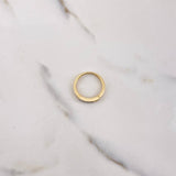 Anillo Silueta Corazon 2.15gr / T6 1/4 / Circones Blancos  Dos Oros Amarillo Blanco $