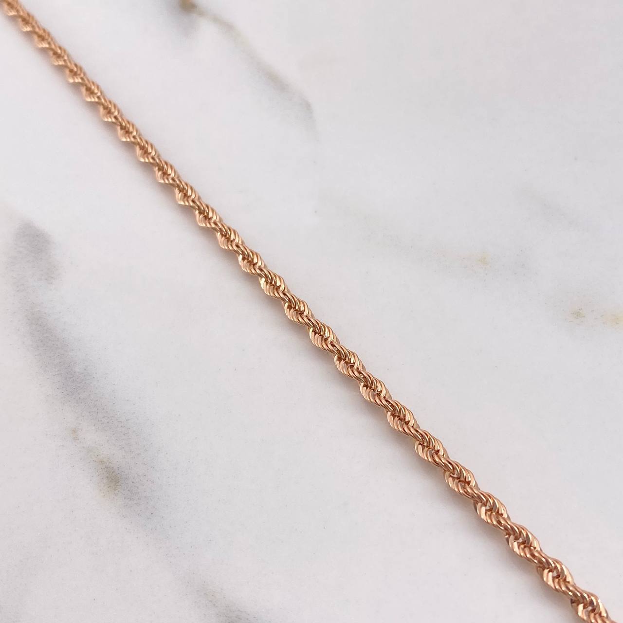Cadena Lazo 4.35gr / 50cm / 3mm Oro Rosa +3 $