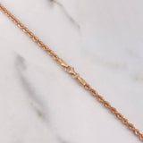 Cadena Lazo 4.35gr / 50cm / 3mm Oro Rosa +3 $