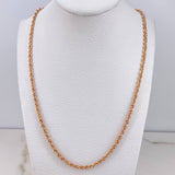 Cadena Lazo 4.35gr / 50cm / 3mm Oro Rosa +3 $