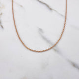 Cadena Lazo 0.85gr / 45cm / 1mm Oro Rosa +3