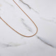 Cadena Lazo 0.85gr / 45cm / 1mm Oro Rosa +3