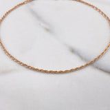 Pulso Lazo 0.55gr / 21cm / 1mm Oro Rosa +3 $