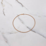 Pulso Lazo 0.55gr / 21cm / 1mm Oro Rosa +3 $