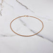 Pulso Lazo 0.55gr / 21cm / 1mm Oro Rosa +3 $