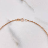 Pulso Lazo 0.55gr / 21cm / 1mm Oro Rosa +3 $