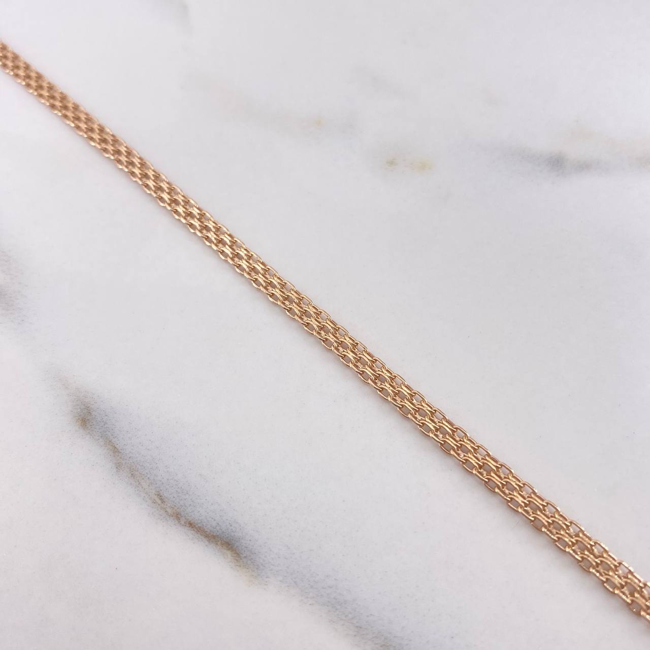 Cadena China 4.15gr / 45cm / 4mm Oro Rosa +0 &
