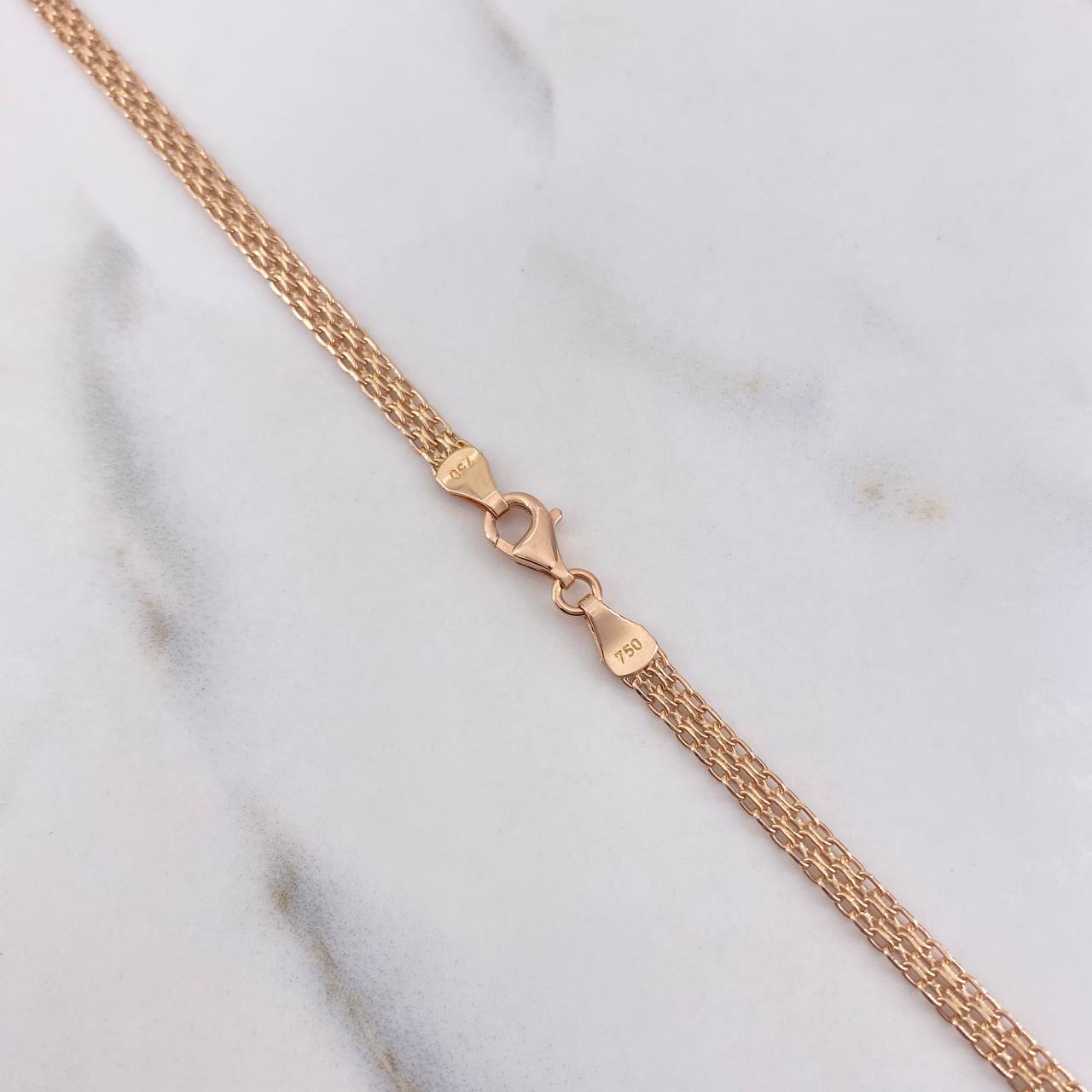 Cadena China 4.15gr / 45cm / 4mm Oro Rosa +0 &