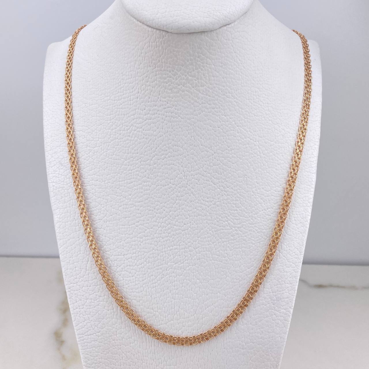 Cadena China 4.15gr / 45cm / 4mm Oro Rosa +0 &