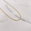 Cadena Escalera Plana 2.95gr / 40cm / 2mm Diamantada Tres Oros +3 $
