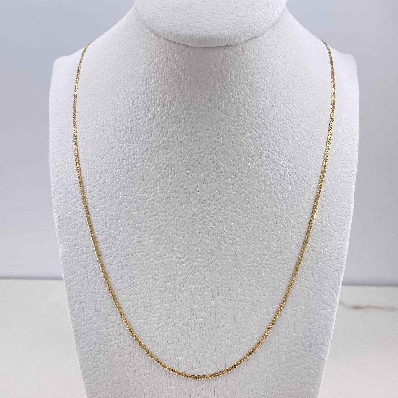Cadena Escalera Plana 1.95gr / 50cm / 1mm Oro Amarillo +3 $