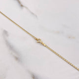Cadena Escalera Plana 1.95gr / 50cm / 1mm Oro Amarillo +3 &