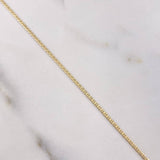 Cadena Escalera Plana 1.95gr / 50cm / 1mm Oro Amarillo +3 &