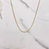 Cadena Escalera Plana 1.95gr / 50cm / 1mm Oro Amarillo +3 &