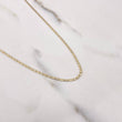 Cadena Escalera Plana 2gr / 50cm / 2mm Diamantada Oro Amarillo +3 $