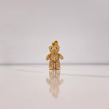 Dije Oso Articulado Corbatin 4.5gr / 3cm / Circones Blancos Azules Oro Amarillo &