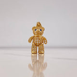 Dije Oso Articulado Bufanda 4.65gr / 3cm / Circones Blancos Azules Oro Amarillo &