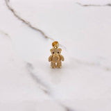 Dije Oso Articulado Bufanda 5gr / 3cm / Circones Blancos Negros Oro Amarillo $