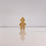 Dije Oso Articulado Bufanda 5gr / 3cm / Circones Blancos Negros Oro Amarillo $