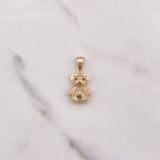Dije Oso 3.3gr / 2.5cm / Circones Blancos Cafes Oro Amarillo $
