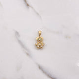 Dije Oso 3.4gr / 2.5cm / Circones Blancos Verdes Oro Amarillo $