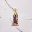 Dije Virgen Guadalupe 26.35gr / 9cm / Circones Blancos Verdes Fucsias Oro Amarillo $