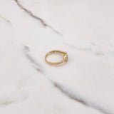 Anillo Infinito Churumbela 1.6gr / T5 1/2 / Circones Blancos Oro Amarillo $